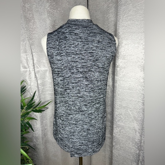 Rag & Bone Women’s Knit Spacedye Mock-Neck Muscle Tee Gray Sz S - Picture 7 of 10